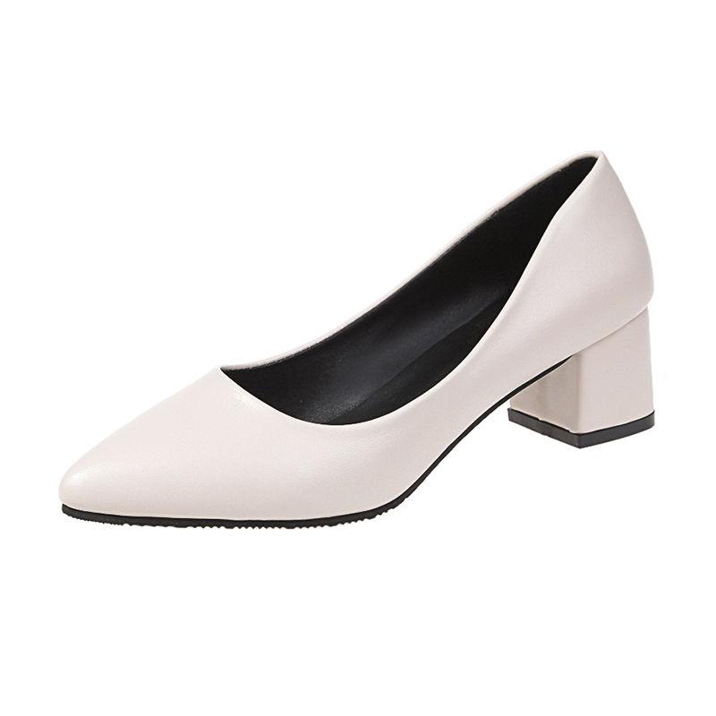 

Модные женские туфли с острым носком и квадратным каблуком, со средним блочным каблуком, неглубокая женская обувь, формальные, красные, массивные, последние, элегантные, для платья А 41