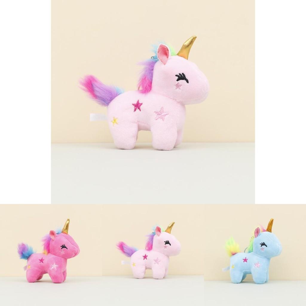 Adorable Unicorn Plush Keychain Cute Stuffed Animal Wedding Gift Bag Charm