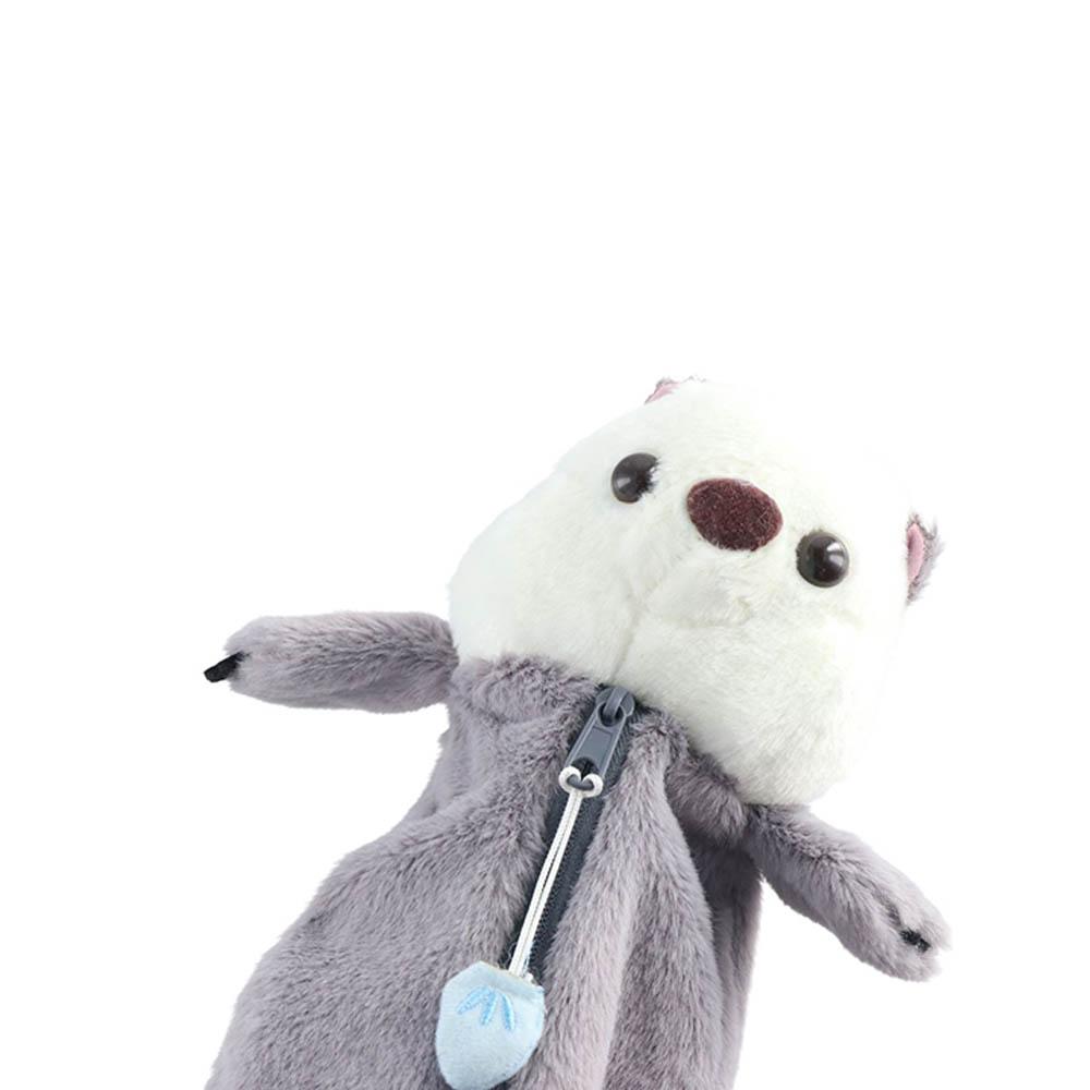Animal Shape Plush Doll Pencil Bag Enhydra Lutris Makeup Bag Fashion Cute Storage Bag  Student