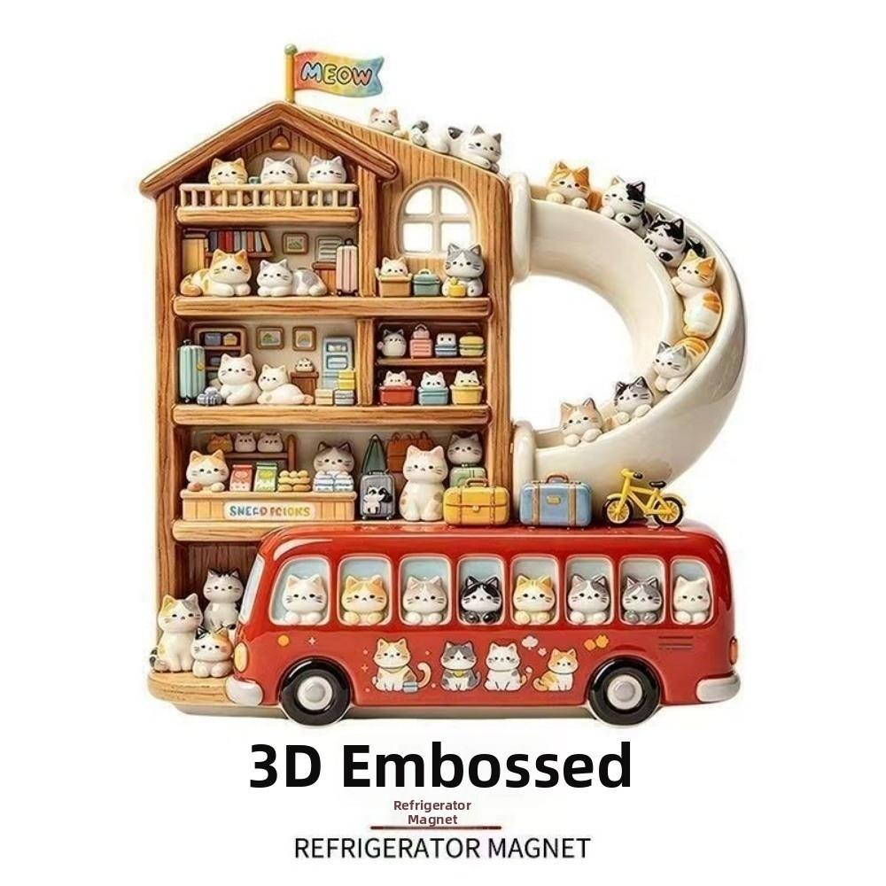 Shop Shape Refrigerator Magnet Resin Home Decoration Magnets Cute Refrigerator Decoration Kitchen