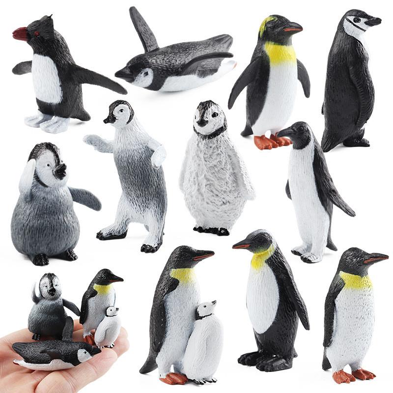 Polar Wildlife Miniature Figures Plastic Sea Life Model Aquarium Decor For Desk And Study