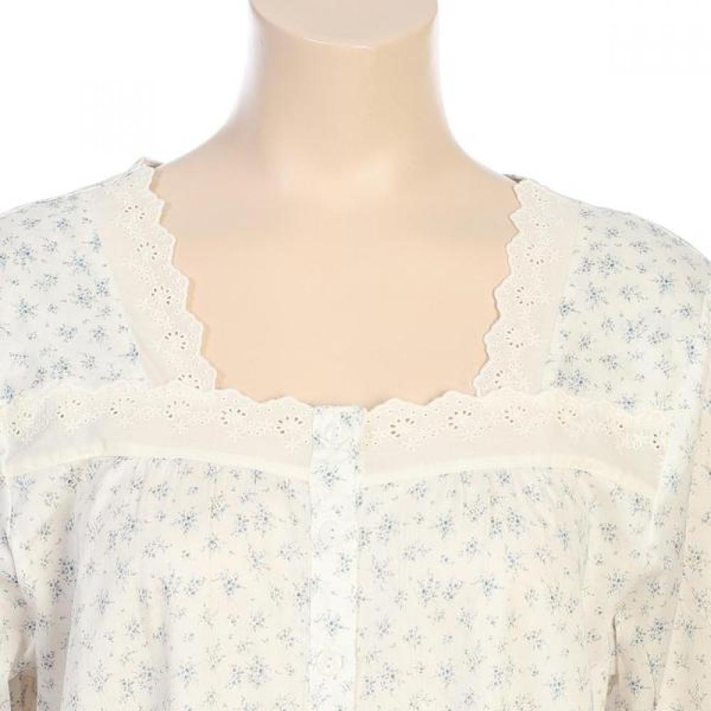 Barbara Women S 100  Cotton Floral Print dreSS Homewear Agw4618l 