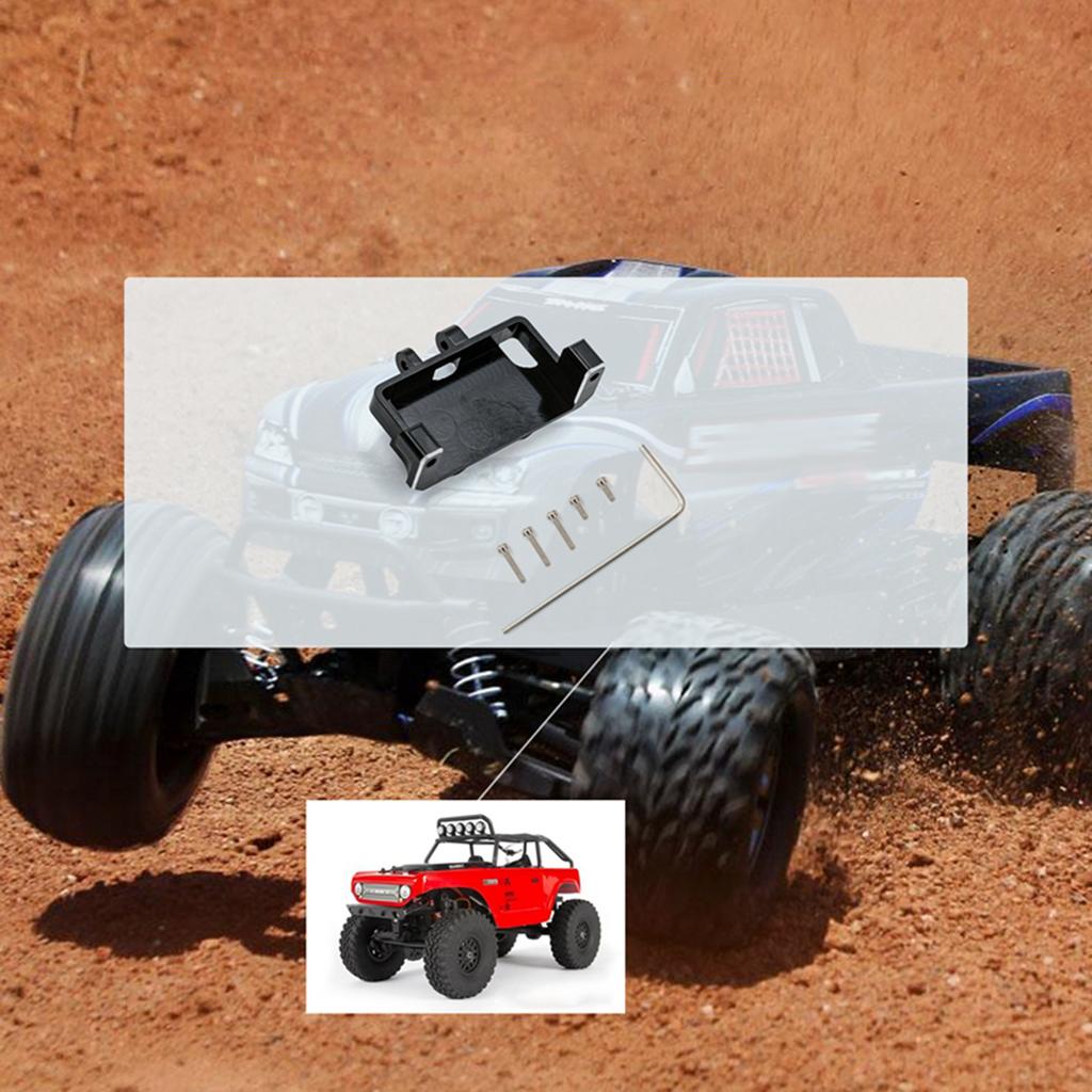 Que-T Aluminum Rear Body Shell Mounting Kit For Axial SCX24 1/24 RC Crawler (Model 90081) - Black Upgrade Parts - View #9