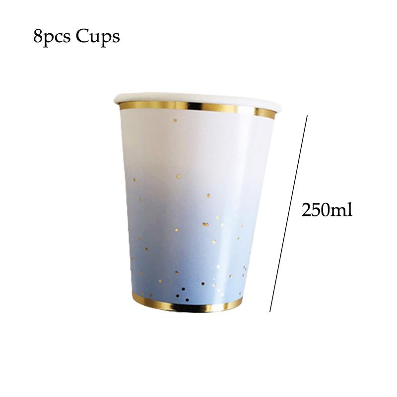 Party Teller Rosa Regenbogen Goldpunkt Speiseteller/Becher/Strohhalme/Serviettenteller Party Geburtstag Hochzeitsfeier Event Tischgeschirr Dekoration