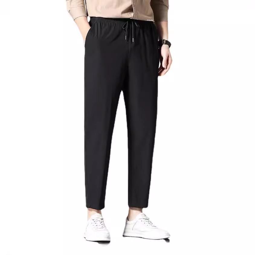 "2022 Men's Summer Ice Silk Casual Straight Sports Trousers"