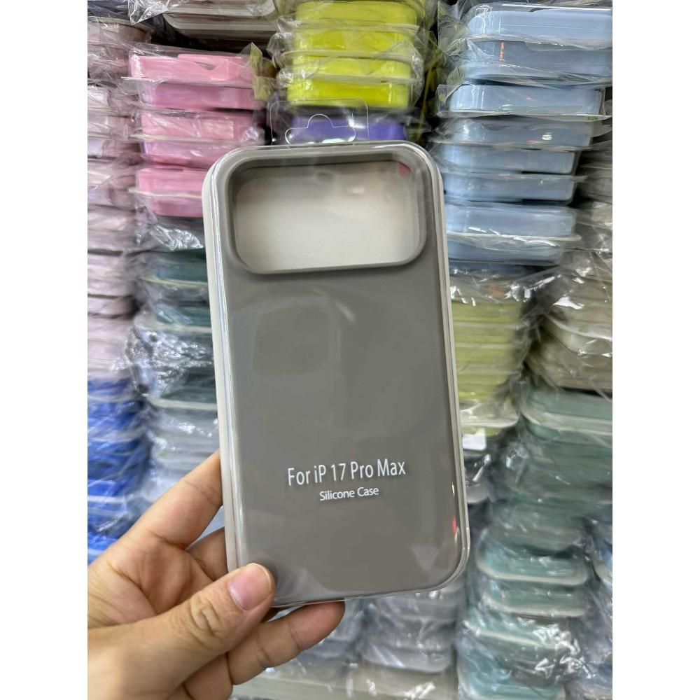 Ins Candy Color Official Case For IPhone 17 Pro Max Air 16 15 14 Plus 13 12 Original Soft Liquid Silicone Wireless Charging Anti-Drop Protect Cover