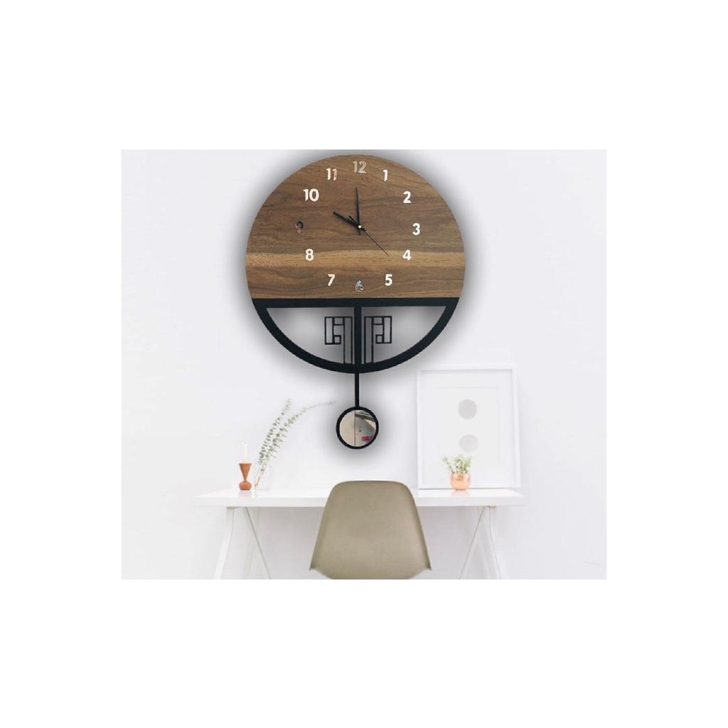 Silent Pendulum Wooden Wall Clock, Pendulum Clock, Wall Clock, Wooden Clock, Wooden Wall Clock