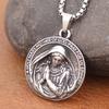 Collana Madonna Trendy Design Fascino Popolare Acciaio Inossidabile Pendente Madonna Madre Ringraziamento Gioielli Religiosi Vintage