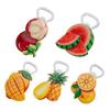 Magnetischer flaschenöffner in fruchtform mit kühlschrankmagnet kreativer bierdeckelentferner für die küche stark magnetische rückseite cartoon frucht küchenmagnet für