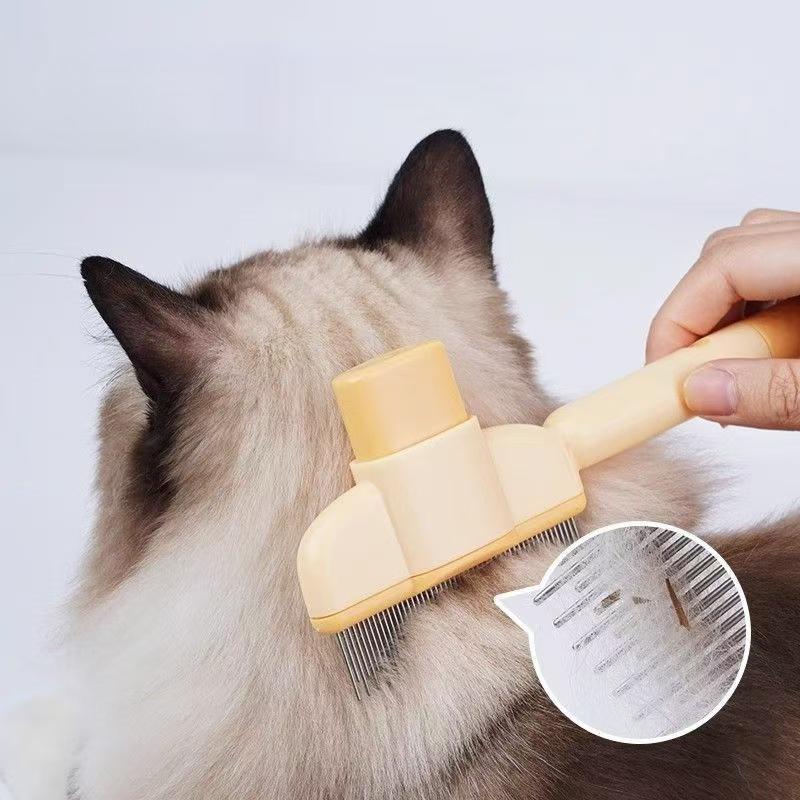 Dog Comb Pet Hair Remover One Button Dogs Brush Cat Brush Massage Combs Dog Grooming Brushes Tool Pet Supplies