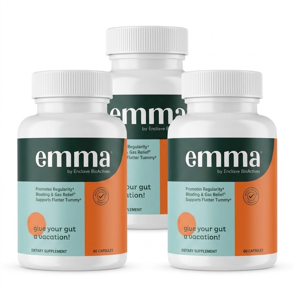 Emma Pulizia Digestiva Avanzata – Integratore per la Salute dell'Intestino e il Sollievo dal Gonfiore, 60 Capsule Vegetali