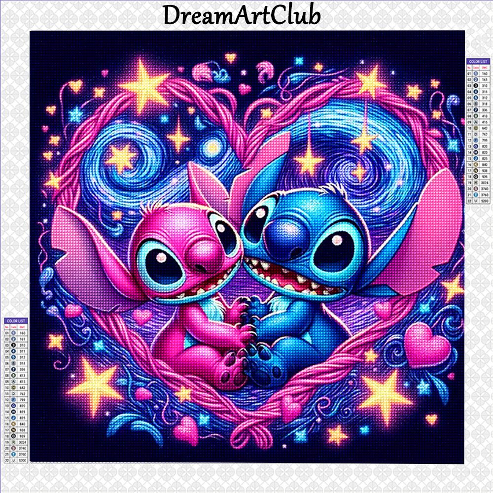 Diamond Painting Lilo & Stitch Diamond Embroidery Rhinestone of Picture Mosaic Art Cross Stitch Kits Home Decor