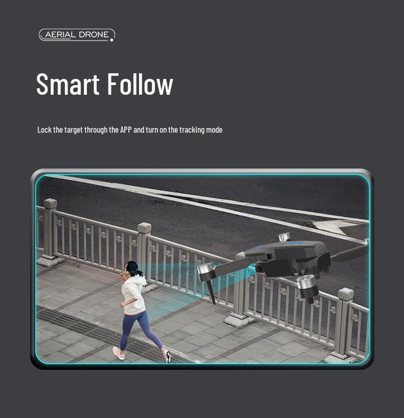 HD Camera Drone with Brushless Motor, Smart Follow, Optical Flow Positioning, and Remote Control.