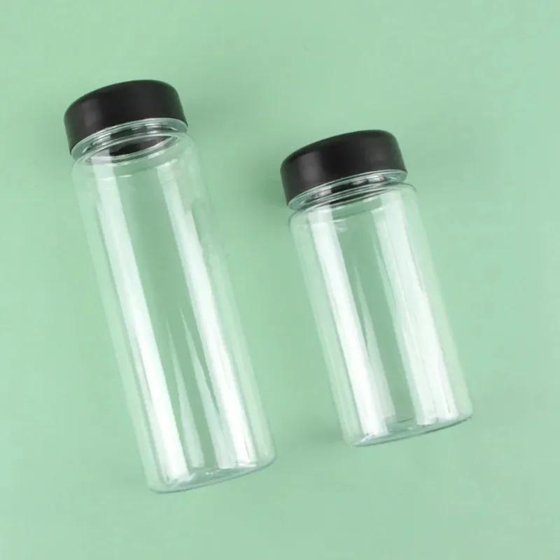 Sport Water Bottle Portable Plastic Water Cup Simple Transparent Cup Large Capacity Space Cup Outdoor Camping Drinking Tool