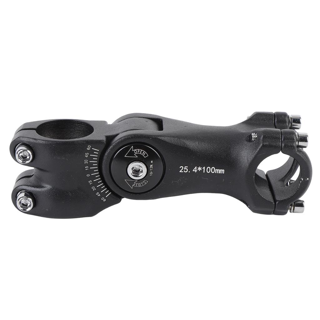 100mm Cycle Stem Riser Aluminum Alloy 60 Degree Adjustable Mountain Cycle Handlebar Suspension Stem for Handlebar