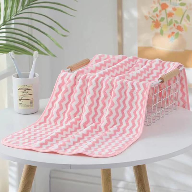 

Полотенце для ванной из кораллового бархата, мягкое, впитывающее, утолщенное и не выцветает розовый