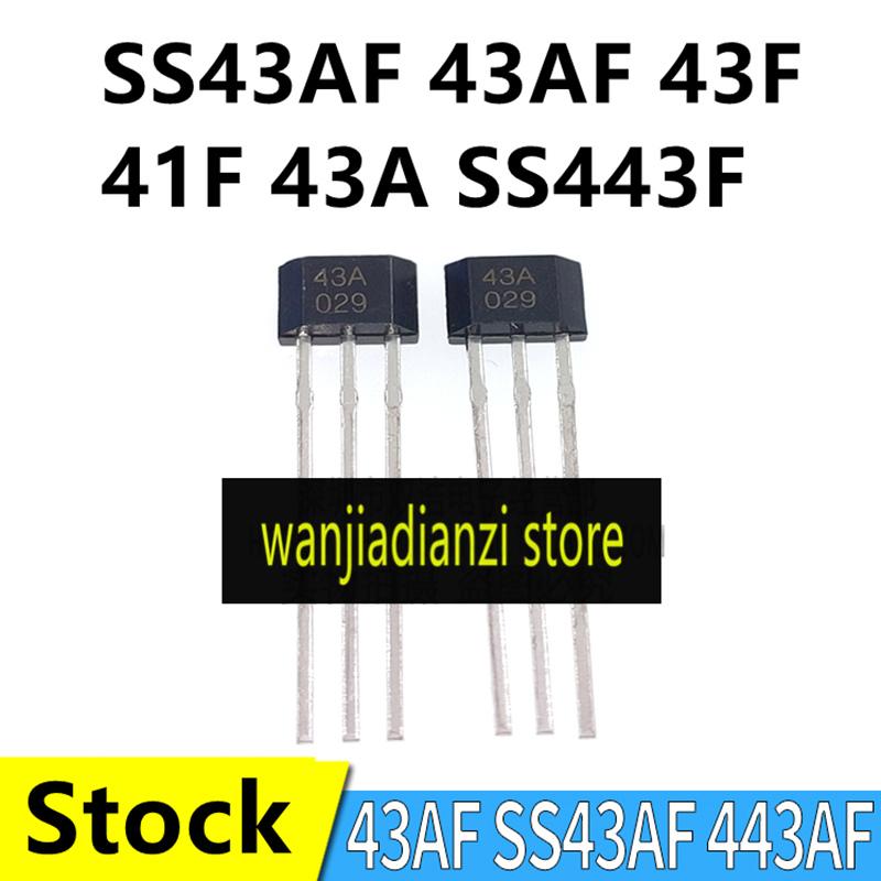 

5PCS Original stock SS43AF 43AF 43F 41F 43A SS443F Hall switch electric tricycle sensor TO-92S TO-92 SS41F SS43F