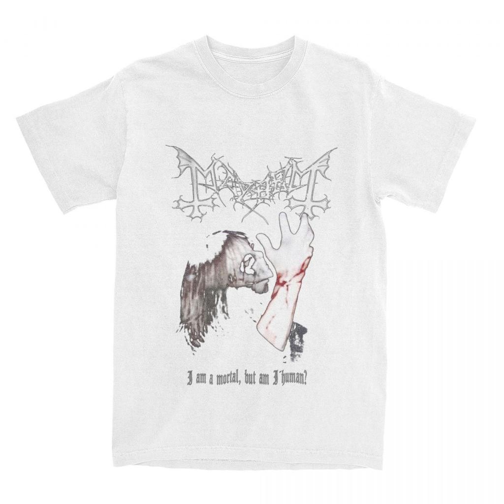 Mayhem Dead Black Metal T-shirt for Men and Women, Fashionable, Trendy, Retro Summer Print, 100% Pure Cotton Short-sleeved