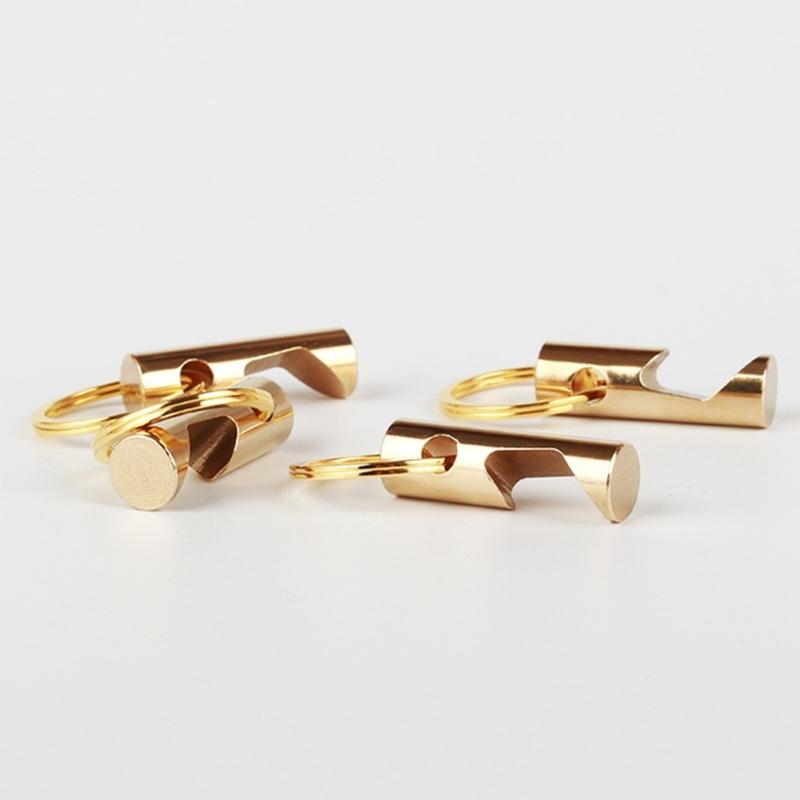 Brass Creative Mini Key Chain Opener Portable Tool Gadgets Opener with Key Ring