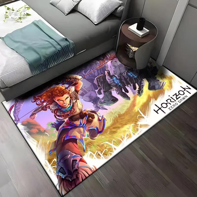 GAME Horizon Zero Dawn Large Area Rugs Carpet for Home Living Room Bedroom Sofa Doormat Kids Non-slip Floor Play Mat Sonic