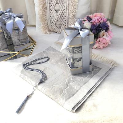 Baumwolltaft Gebetsteppich Tasbeeh Islamisches Geschenkset | Geschenk für Muslime | Islamische Hadj Geschenke | Islamische Hausgeschenke | Islamisches Geschenk für Mama