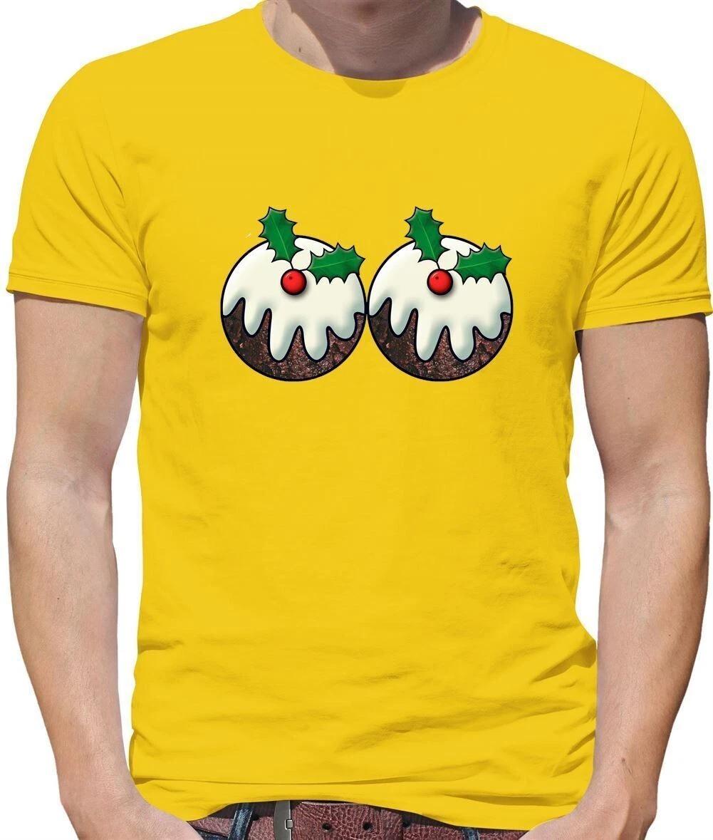 Natale Pudding Seno - T-Shirt - Natale Vacanza Divertente Seno Boob 2XL