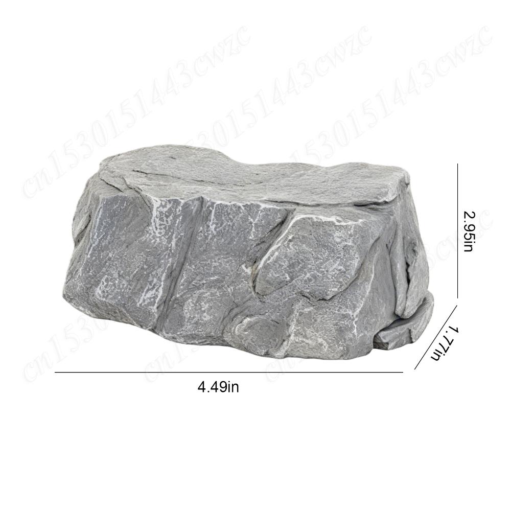 Outdoor Fake Rock Hidden Storage Key Box Waterproof Key Hidden Outside Feel Like Real Stone Realistic Key Hider for Garden/Yard