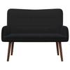 2 Seater Sofa Black 115 X 61 X 87 Cm Velvet (V)