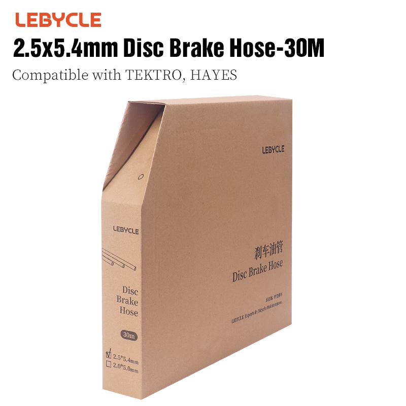 LEBYCLE MTB Road Bike Hydraulic Disc Brake Hose 5.0mm5.4mm*30M Bike Brake Oil Tube For Shimano BH59/90 SRAM Bike Brake Hose Part 2.5x5.4mm 30m