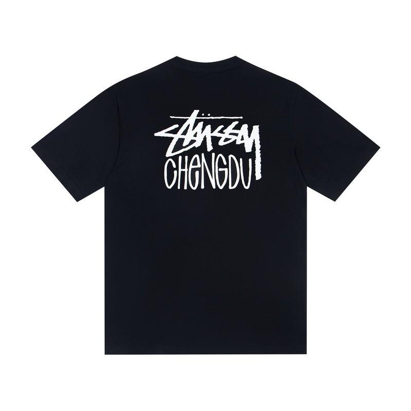 Camiseta de Algodón Unisex de Corte Holgado con Estampado de Letras Camiseta Casual de Manga Corta para Adolescentes y Adultos