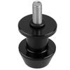 2pcs Black M6 Universal Motorcycle Motorbike Racing Adapter Holder Swingarm Coil Slider Mount Stand Screw Aluminum Alloy