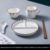 Nordic Ceramic Single-Serving Breakfast & Dinnerware Set