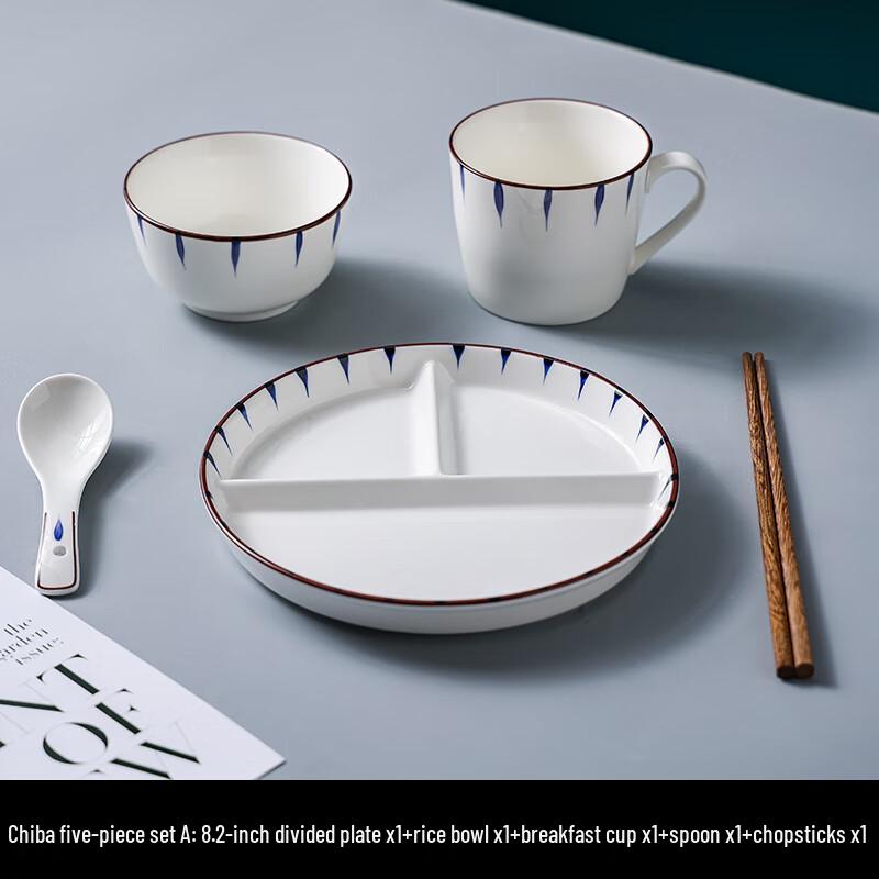 

Nordic Ceramic Single-Serving Breakfast & Dinnerware Set
