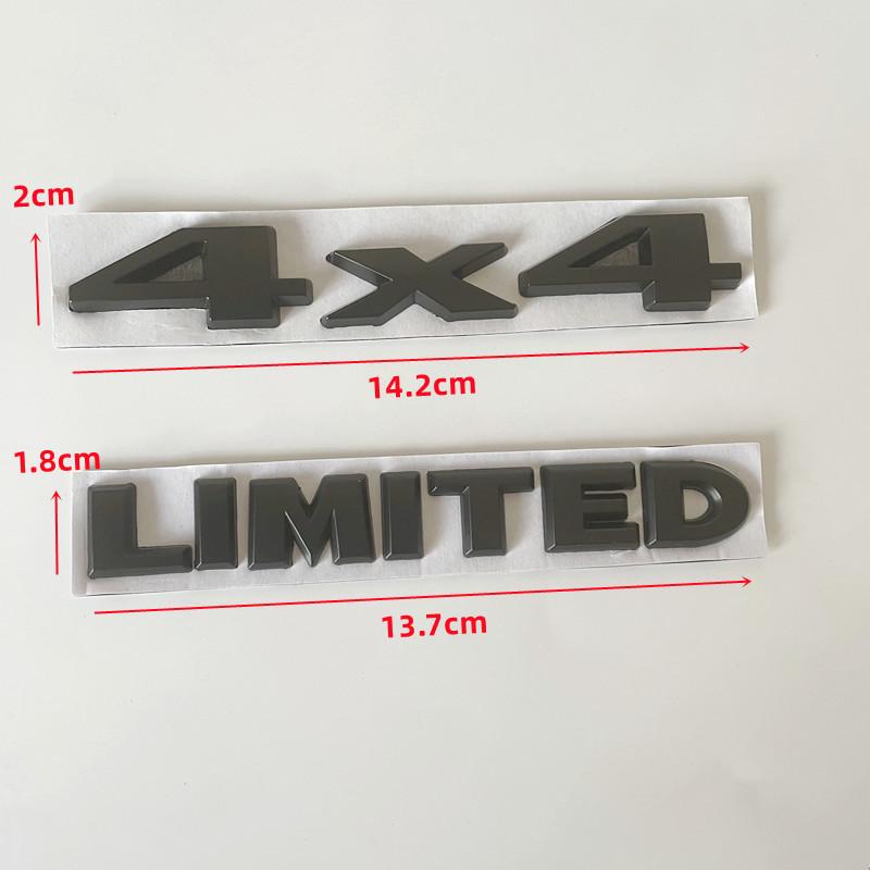3D Metal Car Trunk Badge Stickers For Jeep 4X4 Limited Letters Emblem Logo Grand Cherokee Overland Compass Wrangler Accessories