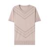 Summer Round Neck Hollow Ice Silk Knitted Shirt for Women Women's Short Sleeved T-shirt Loose Top