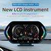 Industrial Grade Car HUD Display with OBDGPS Clear Speedometer Water & Oil Temperature Overspeed Alarm Display Panel
