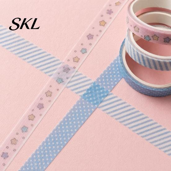 Translucent Washi Tape 20 Rolls Vintage Set, Retro Patterns Decorative Masking Tapes Japanese Paper for Arts, DIY Crafts, Journals, Planners,