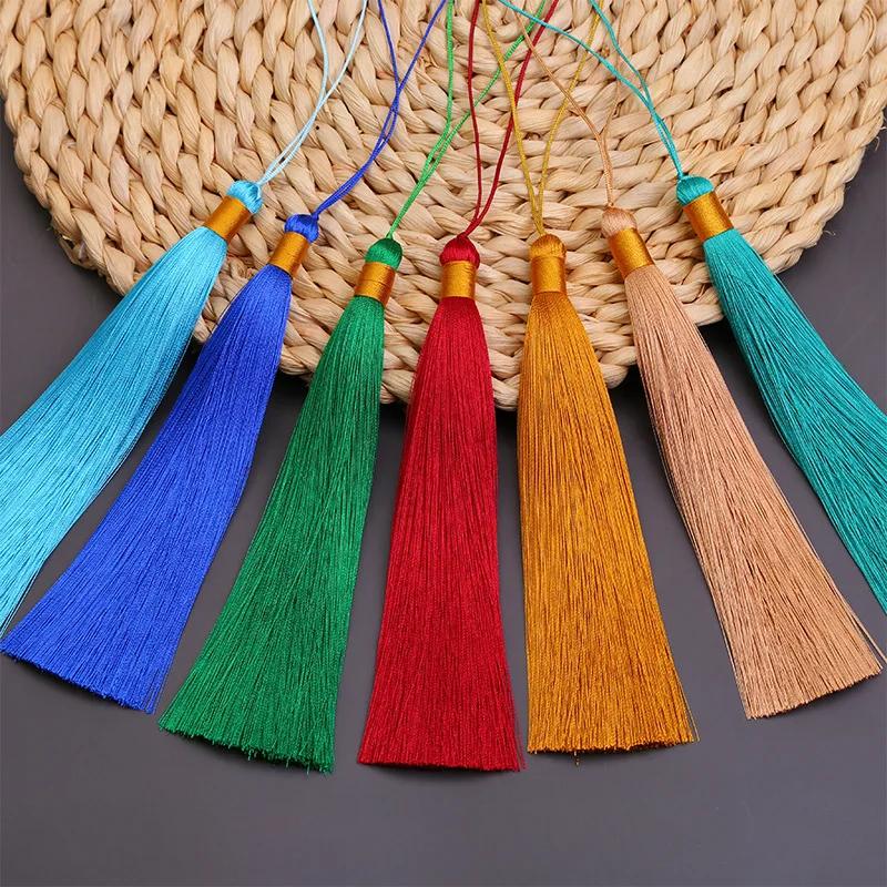 17CM Long Tassel Spike Chinese Clothing DIY Accessories Musical Instrument Pendant Ice Silk Vertical Spike Tassels for Crafts