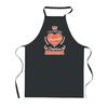 Kitchen Apron - PLANETEE - Princess Delphine - Black - Breton Print - 90x60 Cm