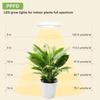 Full Spectrum Grow Light for Indoor Plants, 72 LEDs Halo Plant Light with Auto On/Off Timer (4/8/12H), 10-Level Brightness, 3 Lighting Modes, for
