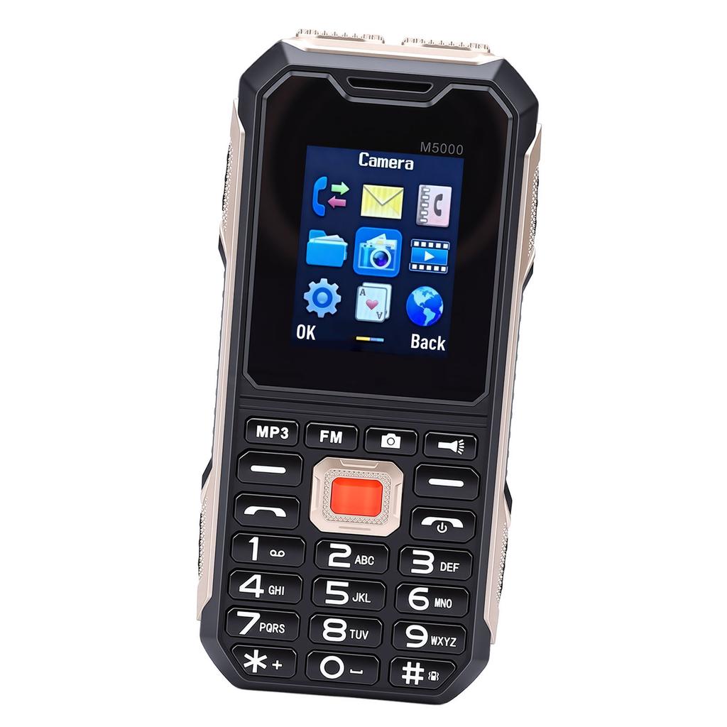 Senior Cell Phone HD Display Screen Dual SIM Big Buttons 2G Unlocked Phone with 0.08MP Rear Camera Flashlight