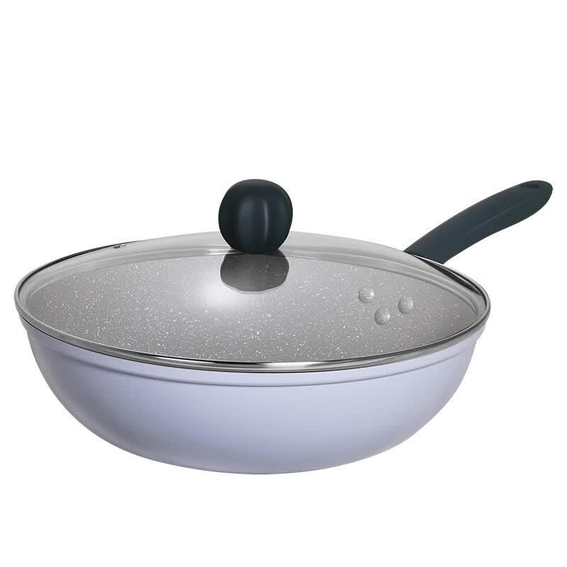 

COOKER KING Craft Purple Maifan Stone Stir-fry Wok