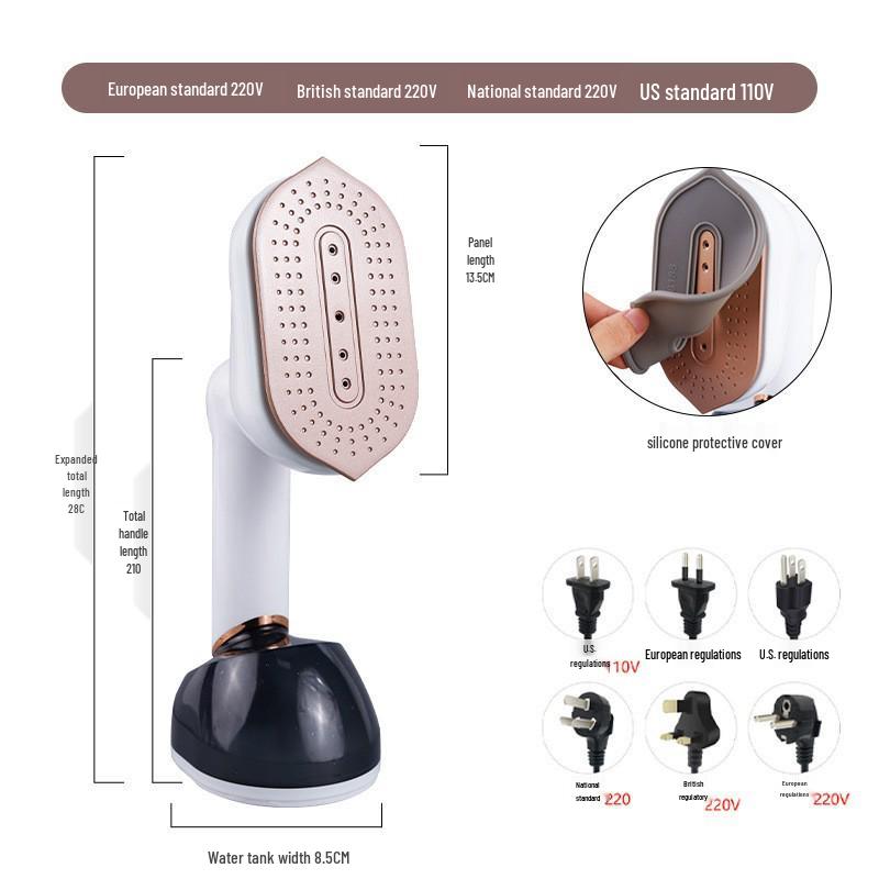 Tragbare Dampf- und Trockenbügelmaschine mit Doppelfunktion: Kompaktes Handbügeleisen für den Heimgebrauch