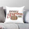 Kentucky Bourbon Trail Square Pillowcase Polyester Linen Velvet Printed Zip Decorative Pillow Case Car Cushion Cover X