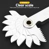 60 Degree Thread Measuring Gauges Metric Imperial Screw Thread Gauge  Metal Lathe