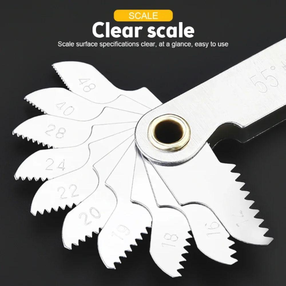 60 Degree Thread Measuring Gauges Metric Imperial Screw Thread Gauge  Metal Lathe