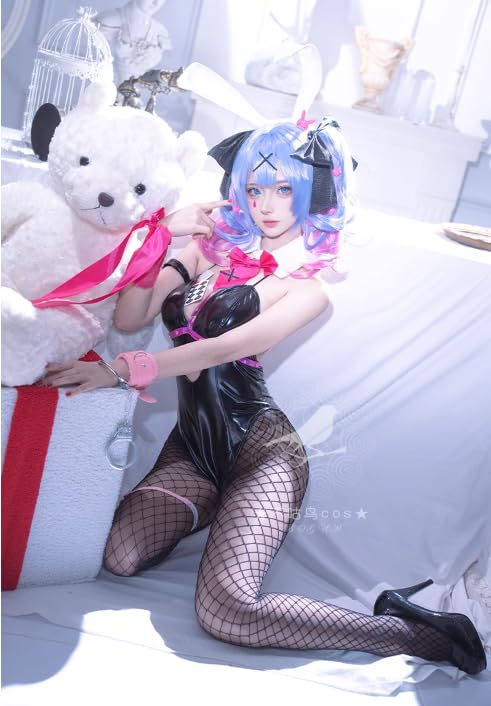 Hatsune Miku Rabbit Hole Cosplay Costume Wig Included Costume Transformation Fancy Dress Cosplay Cultural Festival School Festival Halloween Christmas