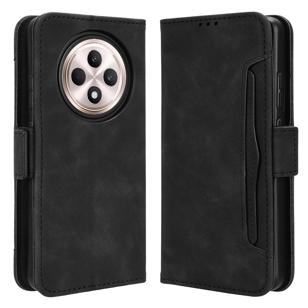 Für Oppo Reno12 F 5G/Oppo F27 5G Hülle Mehrere Kartenfächer Leder Ständer Handyhülle