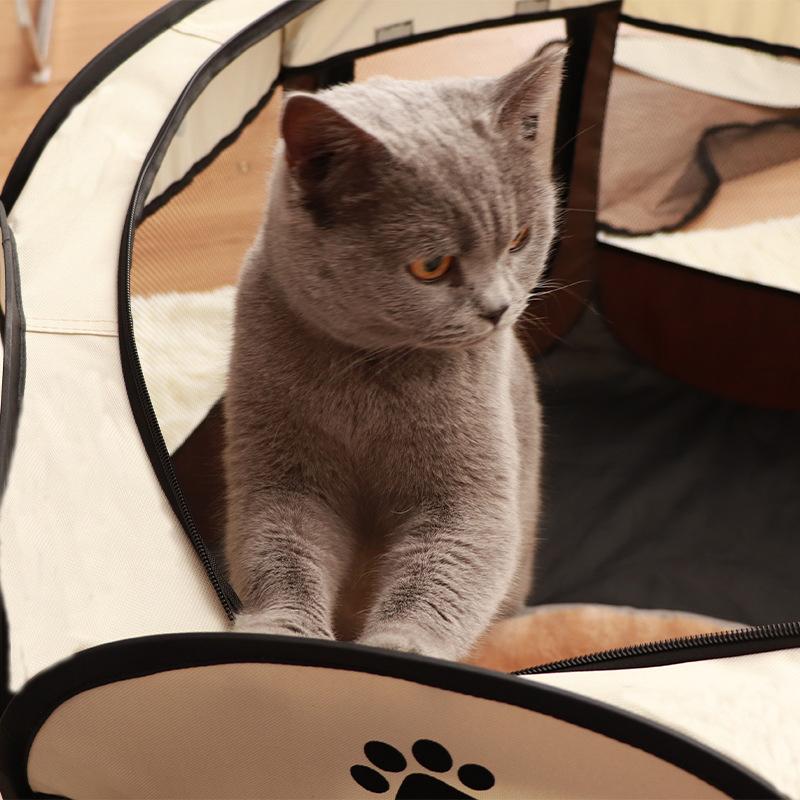 Portable Foldable Pet Tent Kennel Octagonal Fence Puppy Shelter Easy Easy Operation Large Dog Cages Cat Fences Dog Kennel
