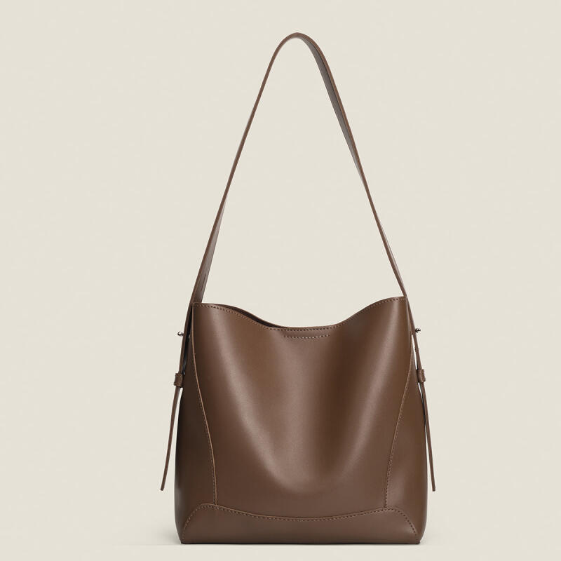 New Fashion Bucket Bag Shoulder Bags Women Commuter PU Leather Axillary Bag Leisure Versatile High Capacity Trend Solid Tote Bag